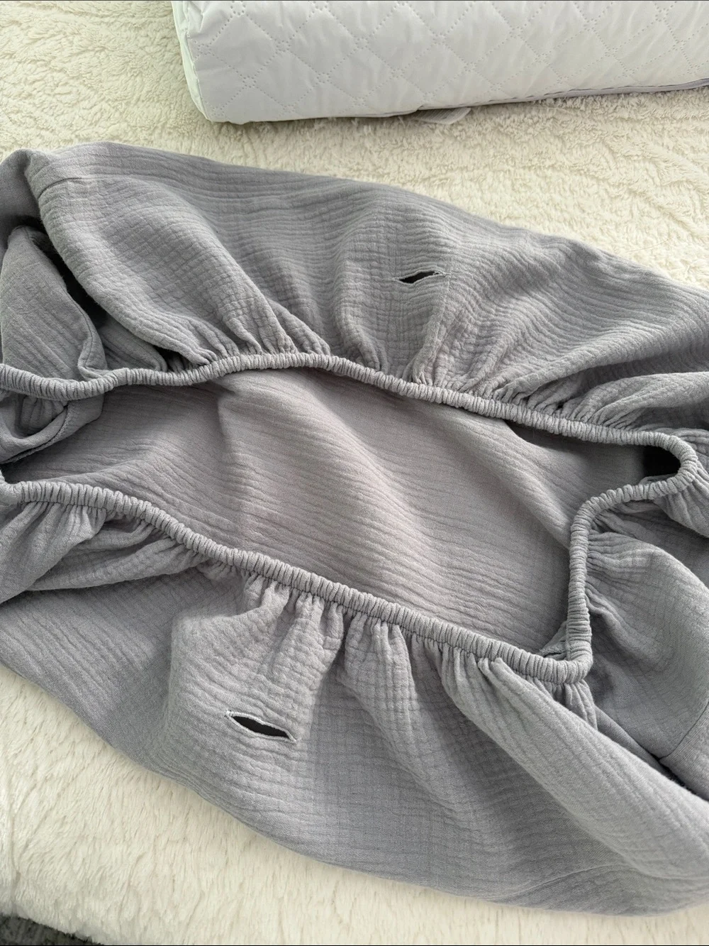 Set of two changing pad covers